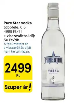 Tesco Pure Star vodka ajánlat