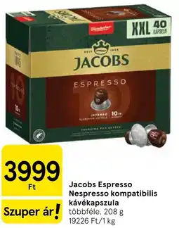 Tesco Jacobs espresso ajánlat