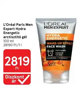 Tesco L'oreal paris men expert hydra energetic arctisztitó gél ajánlat