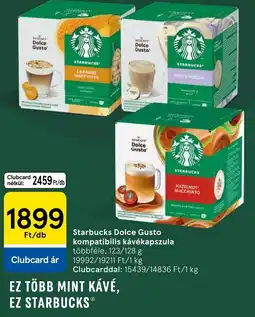 Tesco starbucks dolce gusto kompatibilis kávékapszula ajánlat