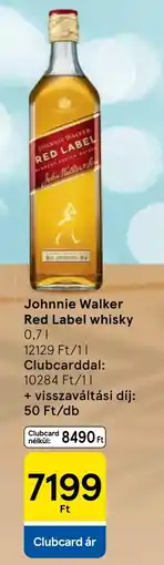 Tesco johnnie walker red label whisky ajánlat