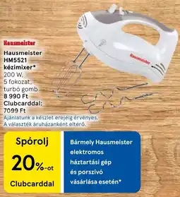 Tesco Hausmeister kézimixer ajánlat