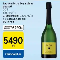 Tesco Sauska extra dry ajánlat
