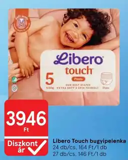 Tesco Libero Touch bugyipelenka ajánlat
