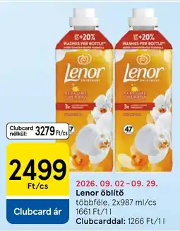 Tesco Lenor öblítő ajánlat