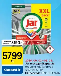 Tesco Jar mosogatókapszula ajánlat