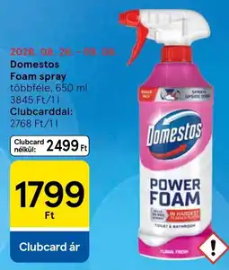 Tesco Domestos foam spray ajánlat