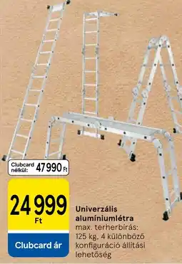 Tesco Univerzális alumíniumlétra ajánlat