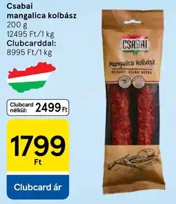 Tesco Csabai mangalica kolbász ajánlat