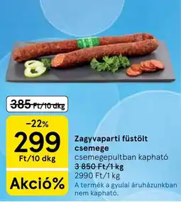 Tesco Zagyvaparti füstölt csemege ajánlat