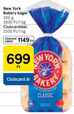 Tesco New York Bakery bagel ajánlat