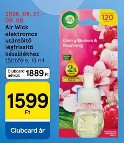Tesco Air Wick elektromos utántöltő légfrissítő ajánlat