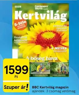 Tesco BBC Kertvilág magazin ajánlat