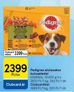 Tesco Pedigree alutasakos kutyaeledel ajánlat