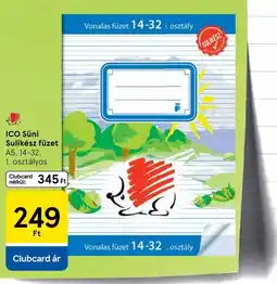 Tesco Ico suni sulikész füzet ajánlat