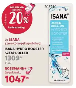 Rossmann ISANA HYDRO BOOSTER SZEM-ROLLER ajánlat