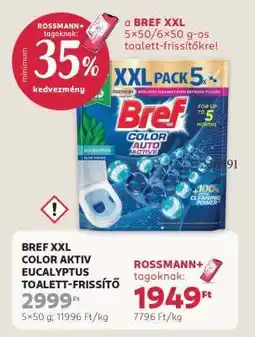 Rossmann BREF XXL COLOR AKTIV EUCALYPTUS TOALETT-FRISSÍTŐ ajánlat
