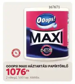 Rossmann Ooops! Maxi háztartási papírtörlő ajánlat