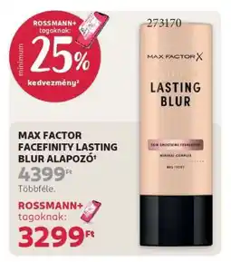 Rossmann MAX FACTOR FACEFINITY LASTING BLUR ALAPOZÓ ajánlat