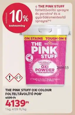 Rossmann THE PINK STUFF OXI COLOUR FOLTELTÁVOLÍTÓ POR ajánlat