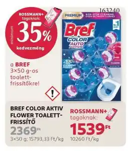 Rossmann BREF COLOR AKTIV FLOWER TOALETT-FRISSÍTŐ ajánlat