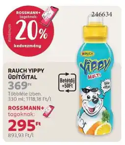 Rossmann RAUCH YIPPY ÜDÍTŐITAL ajánlat