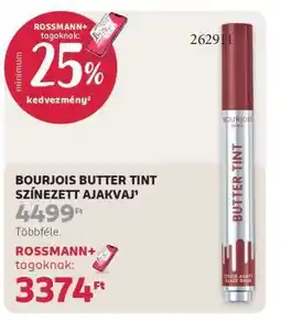 Rossmann BOURJOIS BUTTER TINT ajánlat