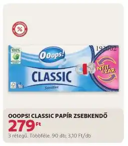 Rossmann Ooops! Classic papír zsebkendő ajánlat