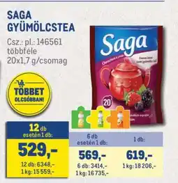 Metro SAGA GYÜMÖLCSTEA ajánlat