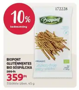 Rossmann BIOPONT GLUTÉNMENTES BIO SÓSPÁLCKA ajánlat