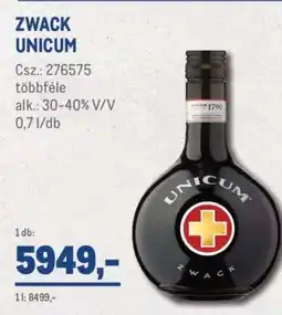 Metro Zwack Unicum ajánlat