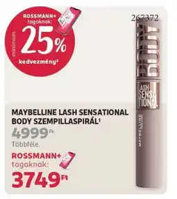 Rossmann MAYBELLINE LASH SENSATIONAL BODY SZEMPILLASPIRÁL ajánlat
