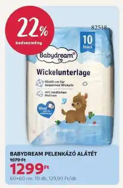 Rossmann BABYDREAM PELENKÁZÓ ALÁTÉT ajánlat