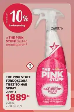 Rossmann THE PINK STUFF FÜRDŐSZOBA TISZTÍTÓ HAB SPRAY ajánlat