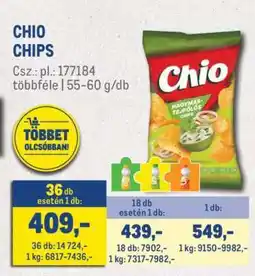 Metro CHIO Chips ajánlat