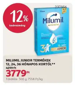 Rossmann Milumil Junior termékek ajánlat