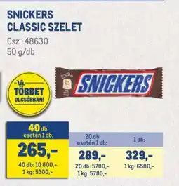 Metro SNICKERS CLASSIC SZELET ajánlat