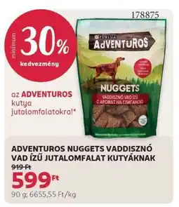Rossmann ADVENTUROS NUGGETS VADDISZNÓ VAD ÍZŰ JUTALOMFALAT KUTYÁKNAK ajánlat