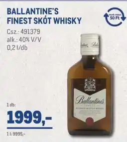 Metro Ballantine's Finest skót whisky ajánlat