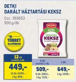Metro DETKI Darált háztartási keksz ajánlat