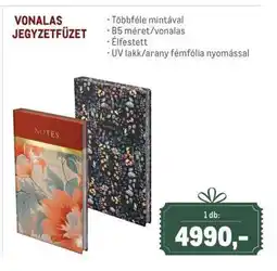 Metro VONALAS JEGYZETFÜZET ajánlat
