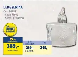Metro LED gyertya ajánlat
