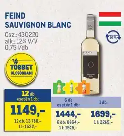 Metro FEIND SAUVIGNON BLANC ajánlat