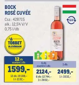 Metro BOCK ROSÉ CUVÉE ajánlat