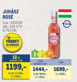 Metro JUHÁSZ Rosé ajánlat