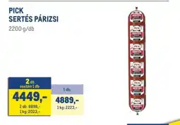Metro PICK Sertés Párizsi ajánlat