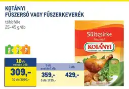 Metro KOTÁNYI FŰSZERSÓ VAGY FŰSZERKEVERÉK ajánlat