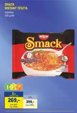 Metro Smack instant tészta ajánlat