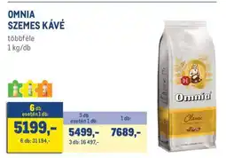 Metro Omnia Szemes Kávé ajánlat