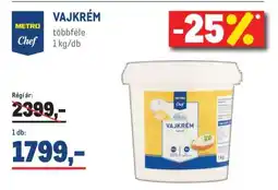 Metro METRO Chef VAJKRÉM ajánlat